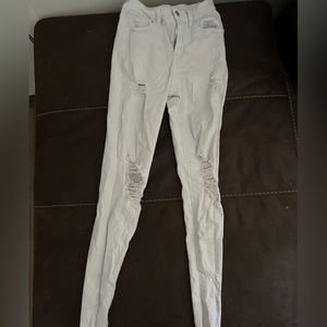 SHEIN white skinny jeans